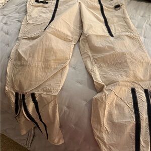 FP Movement by Free People Beige Track Pants with Black Accents